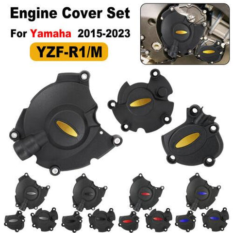 Engine Cover Case Stator Gear Box Protector Guard For Yamaha YZF-R1/M 2015-2023
