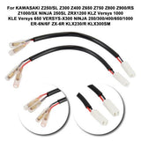 For Kawasaki Turn Signal 2-Pin Plugs Wires Adapters Indicators Connectors Cables