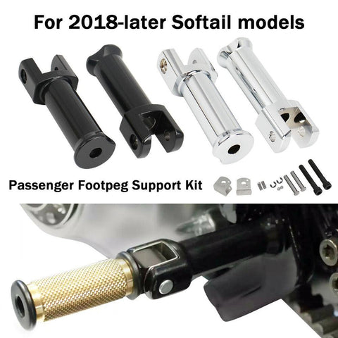 Passenger Footpeg Support Kit For Harley Softail 2018-Later