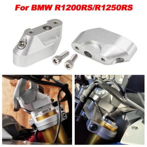 Handlebar Risers For BMW R1200RS 2015-2018, R1250RS 2018-2022 Anodised Aluminum