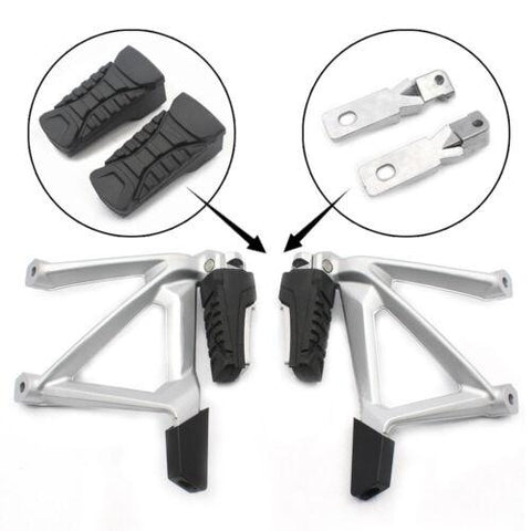 Rear Assembly Foot Pegs Pedals Footrest +Footpeg Holder For BMW R1200GS LC R1250GS ADV